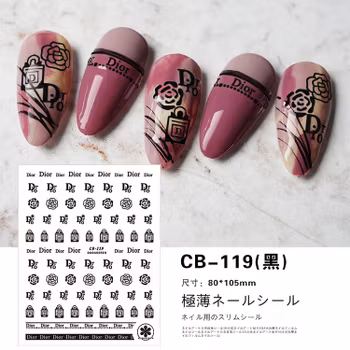 BLogo Nailart Sticker - CB119 BLACK