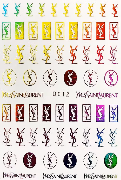 BLogo Nailart Sticker - D012