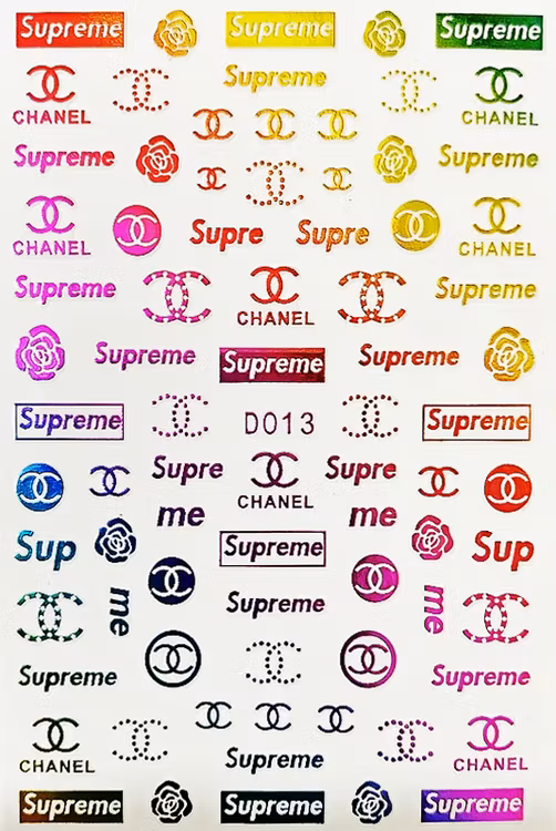 BLogo Nailart Sticker - D013