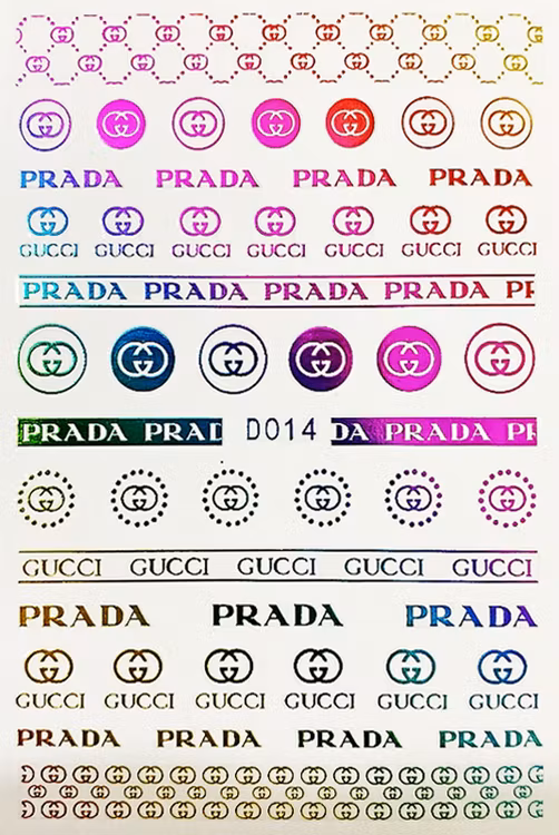 BLogo Nailart Sticker - D014
