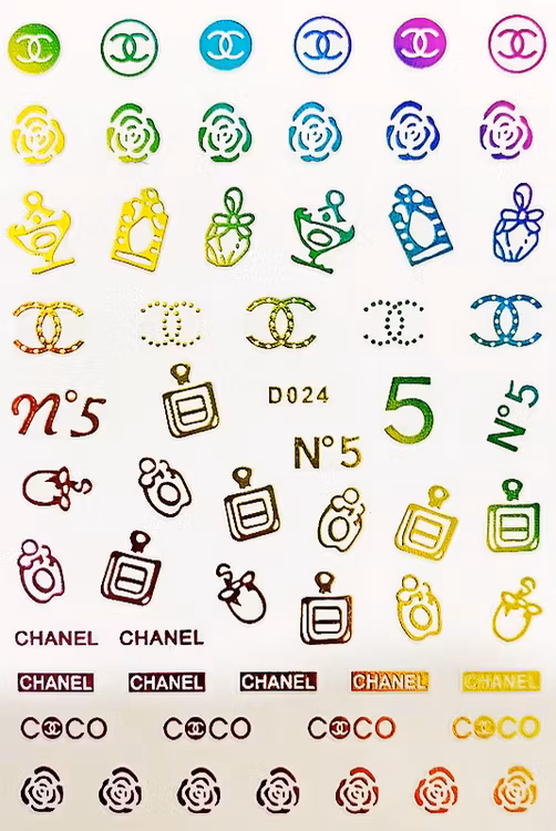 BLogo Nailart Sticker - D024
