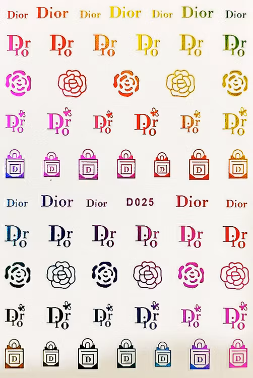 BLogo Nailart Sticker - D025