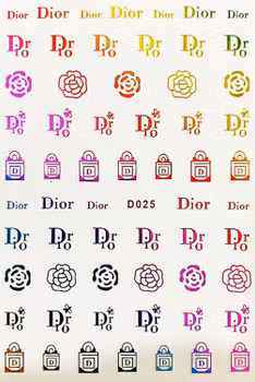 BLogo Nailart Sticker - D025