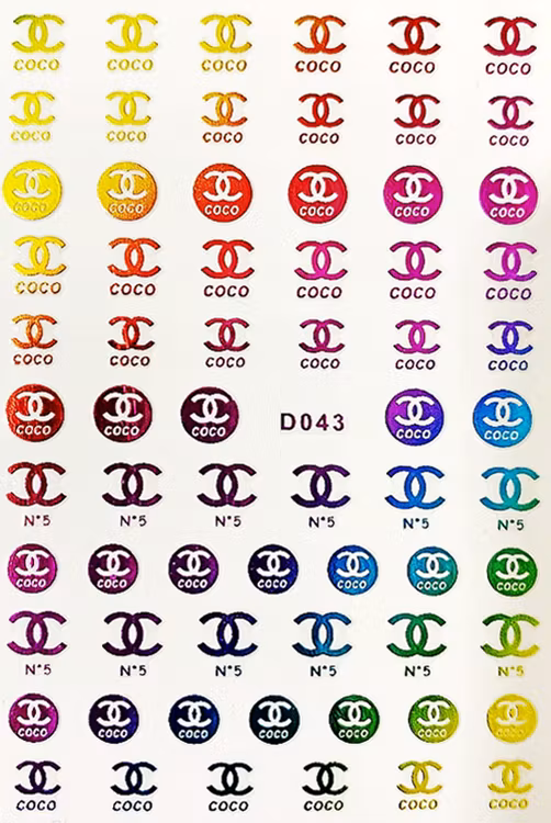 BLogo Nailart Sticker - D043