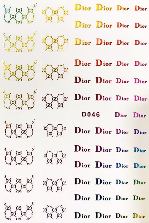 BLogo Nailart Sticker - D046