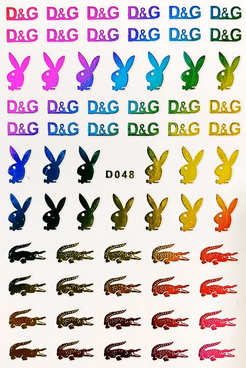 BLogo Nailart Sticker - D048