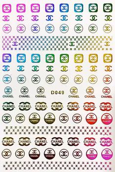 BLogo Nailart Sticker - D049
