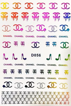 BLogo Nailart Sticker - D056