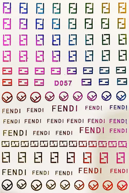 BLogo Nailart Sticker - D057