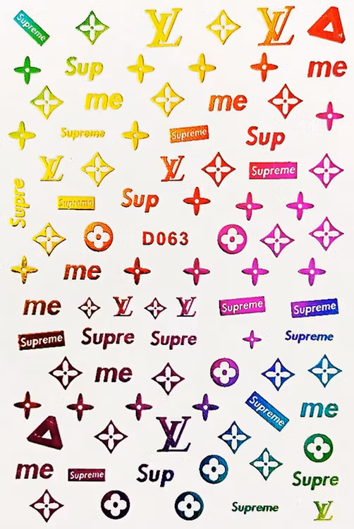 BLogo Nailart Sticker - D063