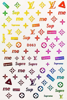 BLogo Nailart Sticker - D063