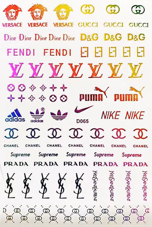 BLogo Nailart Sticker - D065