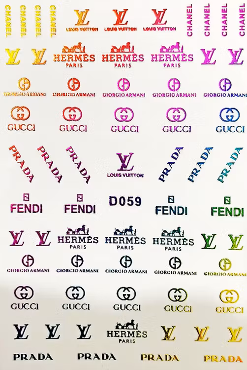 BLogo Nailart Sticker - D059