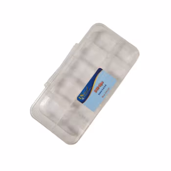 Empty Frosted Nail Tips Box sizes 0-10