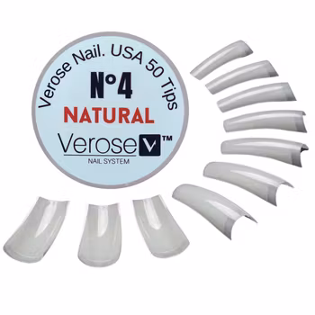 VEROSE – NATURAL Nail Tip #4 - Pack 500pcs