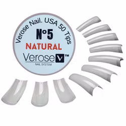 VEROSE – NATURAL Nail Tip #5 - Pack 500pcs