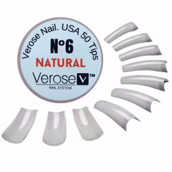 VEROSE – NATURAL Nail Tip #6 - Pack 500pcs