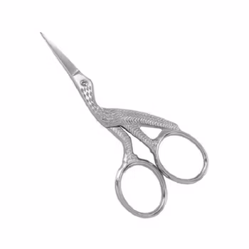 STORK SCISSORS - SILVER 25mm