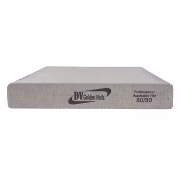 DV Nail File Jumbo Square Zebra Grit 80/80 (50 pcs/pack)