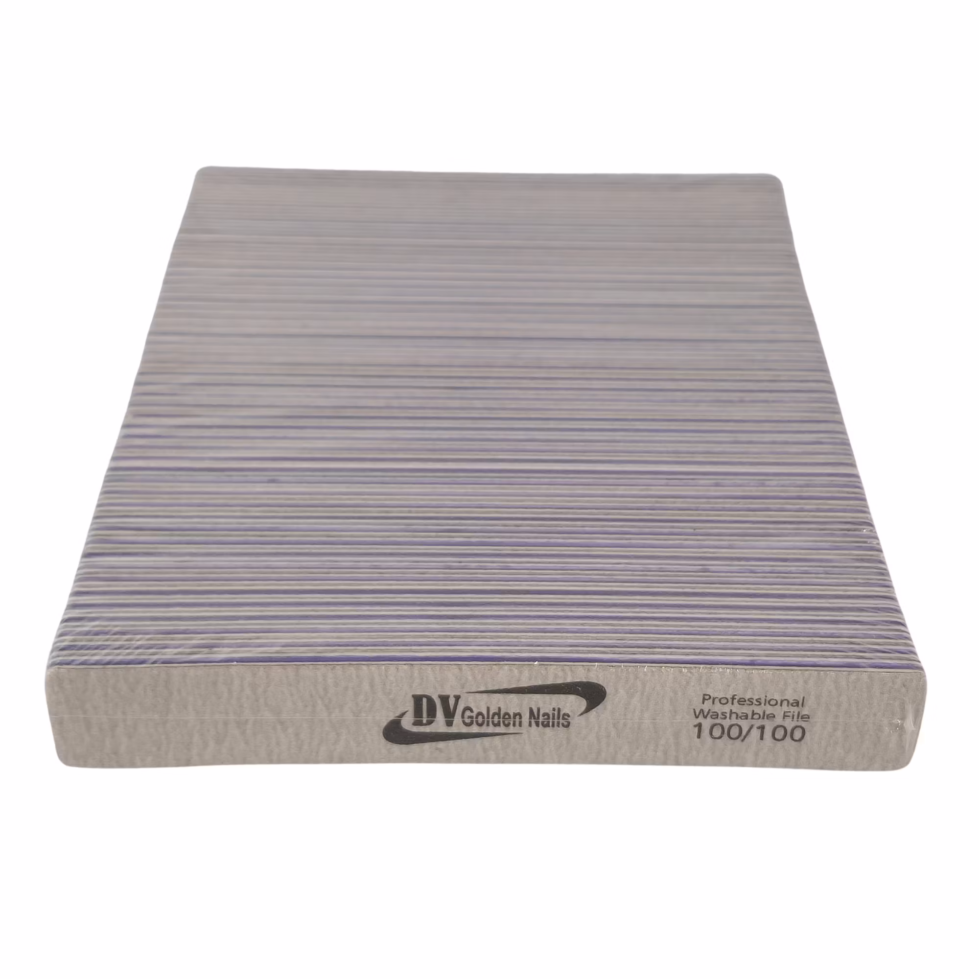 DV Nail File Jumbo Square Zebra Grit 100/100 (50 pcs/pack)