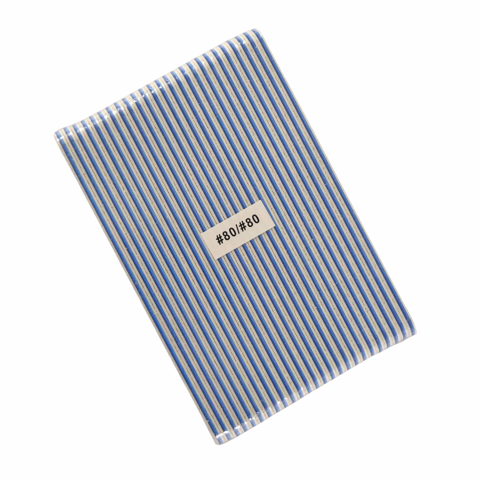 Emme Nail File Small Square Zebra Grit 80/80 (25 pcs/pack)