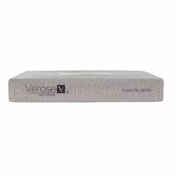 Verose Nail File Jumbo Square Zebra Grit 80/80 (25 pcs/pack)