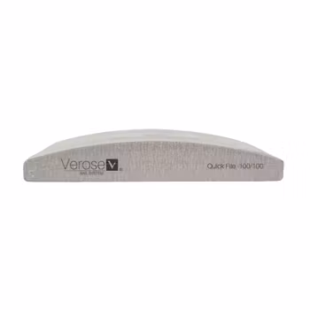 Verose Nail File Half Moon Zebra Grit 100/100 (25 pcs/pack)
