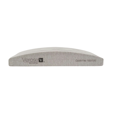 Verose Nail File Half Moon Zebra Grit 100/100 (25 pcs/pack)