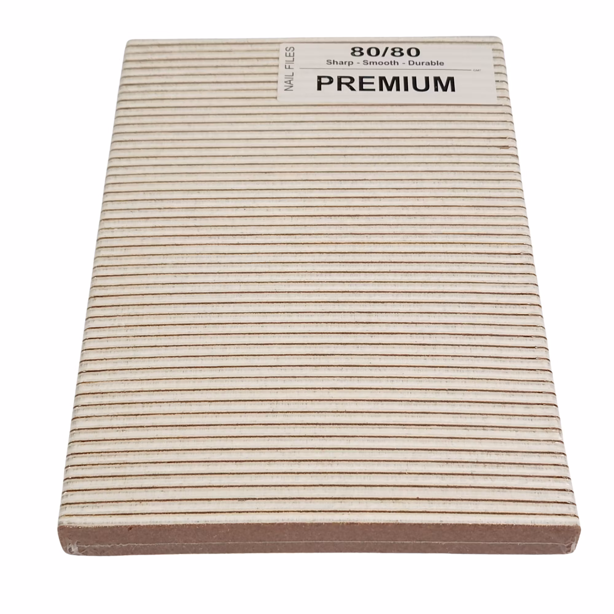 Nail File Small Square Gold Grit 80/80 (50 pcs/pack)