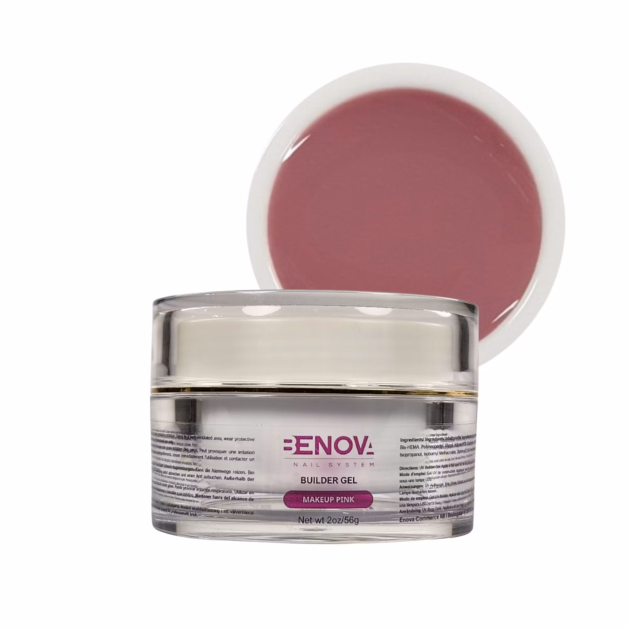BENOVA Builder Gel - MAKEUP PINK 2oz/56g