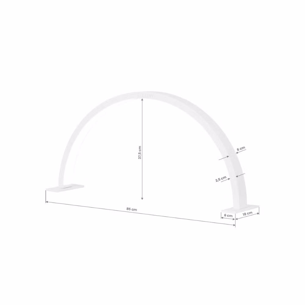 Half Moon LED Nail Desk Lamp - WHITE