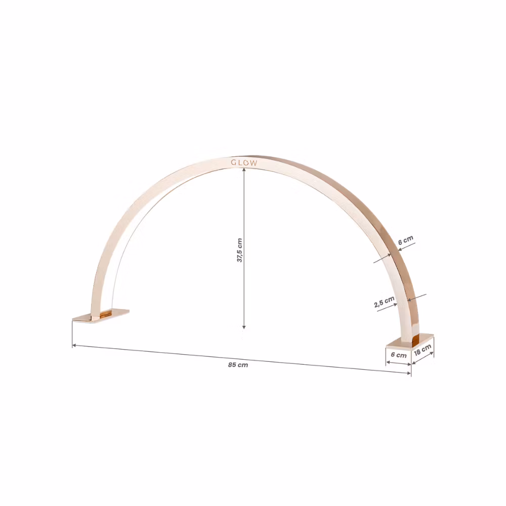 Half Moon LED Nail Desk Lamp - Gold Copper