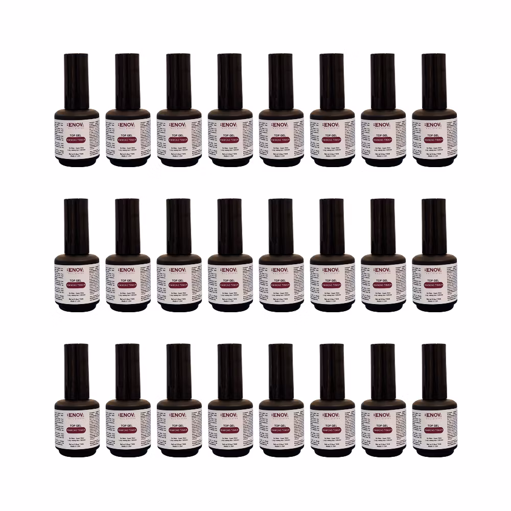 Benova Top Gel No-Wipe Premium - Diamond Touch Pack 24pcs x 0.5oz/15ml