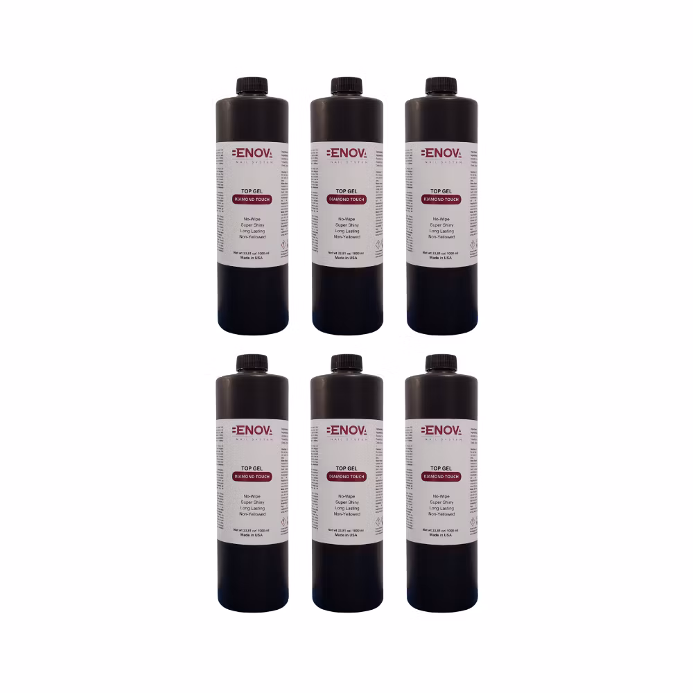 Benova Top Gel No-Wipe Premium - Diamond Touch Pack 6pcs x 1000ml