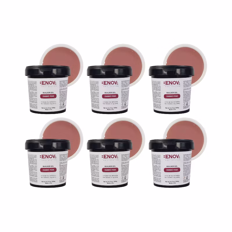 BENOVA Builder Gel - OMBRE PINK - Pack 6 x 1000g