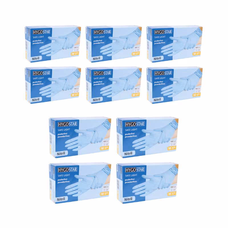 HYGOSTAR Niltrile Gloves Powder Free - Small (BOX 10 PACK)