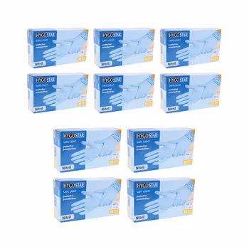 HYGOSTAR Niltrile Gloves Powder Free - Small (BOX 10 PACK)