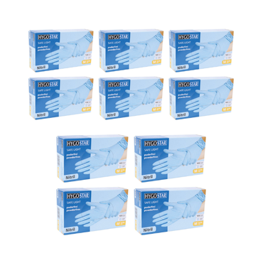 HYGOSTAR Niltrile Gloves Powder Free - Small (BOX 10 PACK)