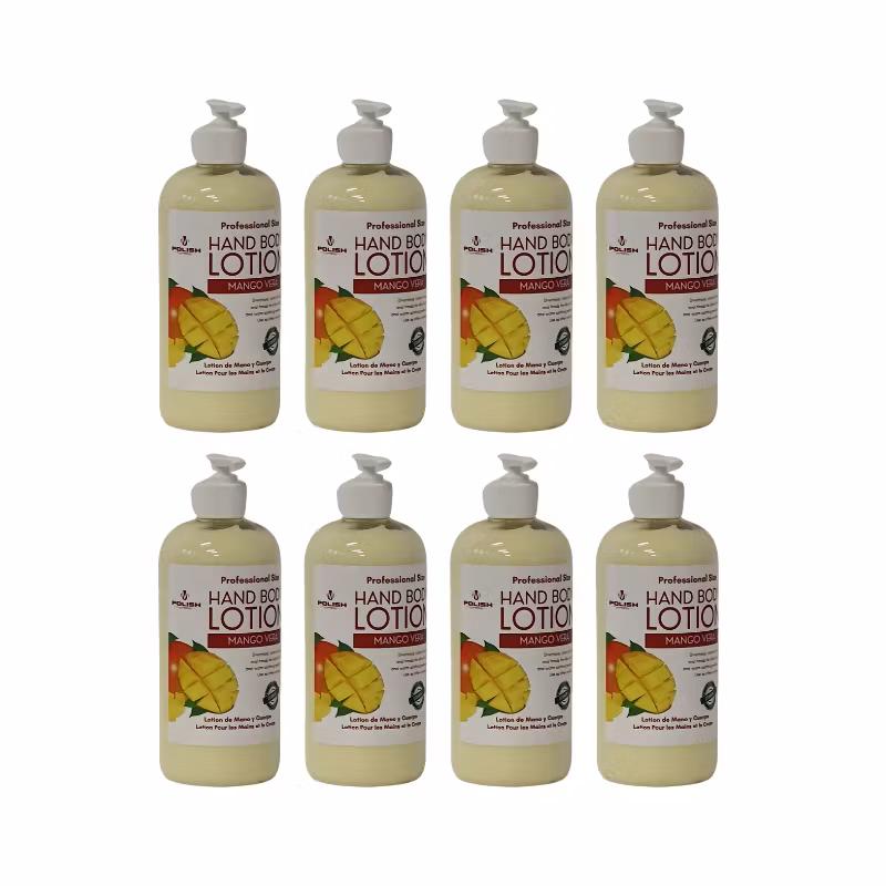 MPOLISH Hand & Body Cream – Mango Vera - Pack 8 x 16oz/473ml