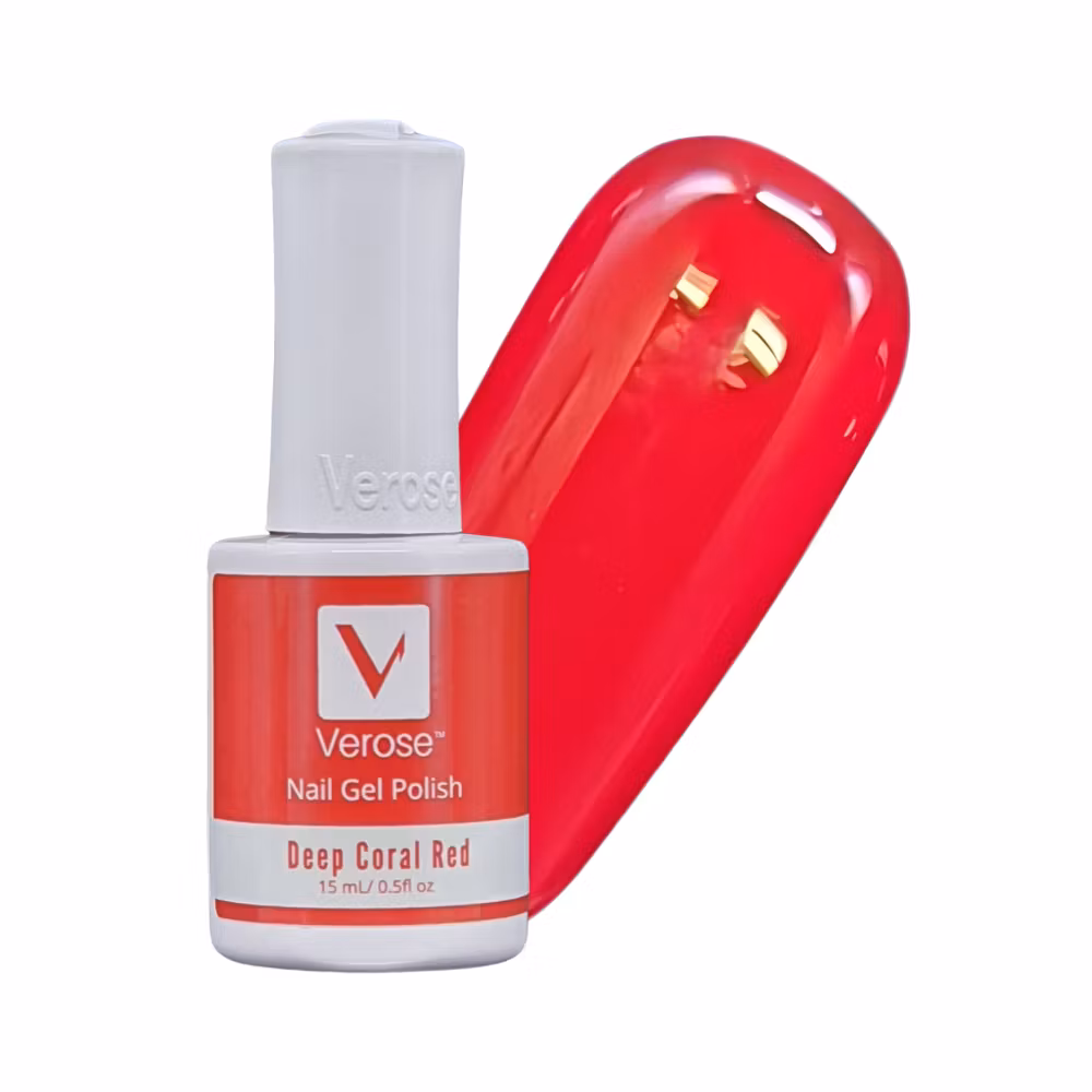 V142 - Verose Gel Polish - Deep Coral Red