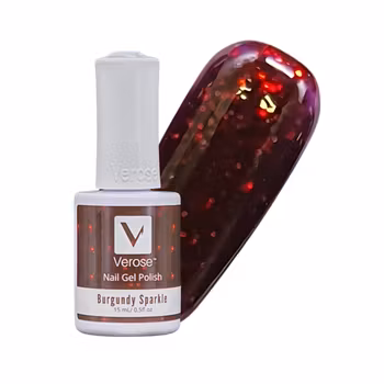 V179 - Verose Gel Polish - Burgundy Sparkle