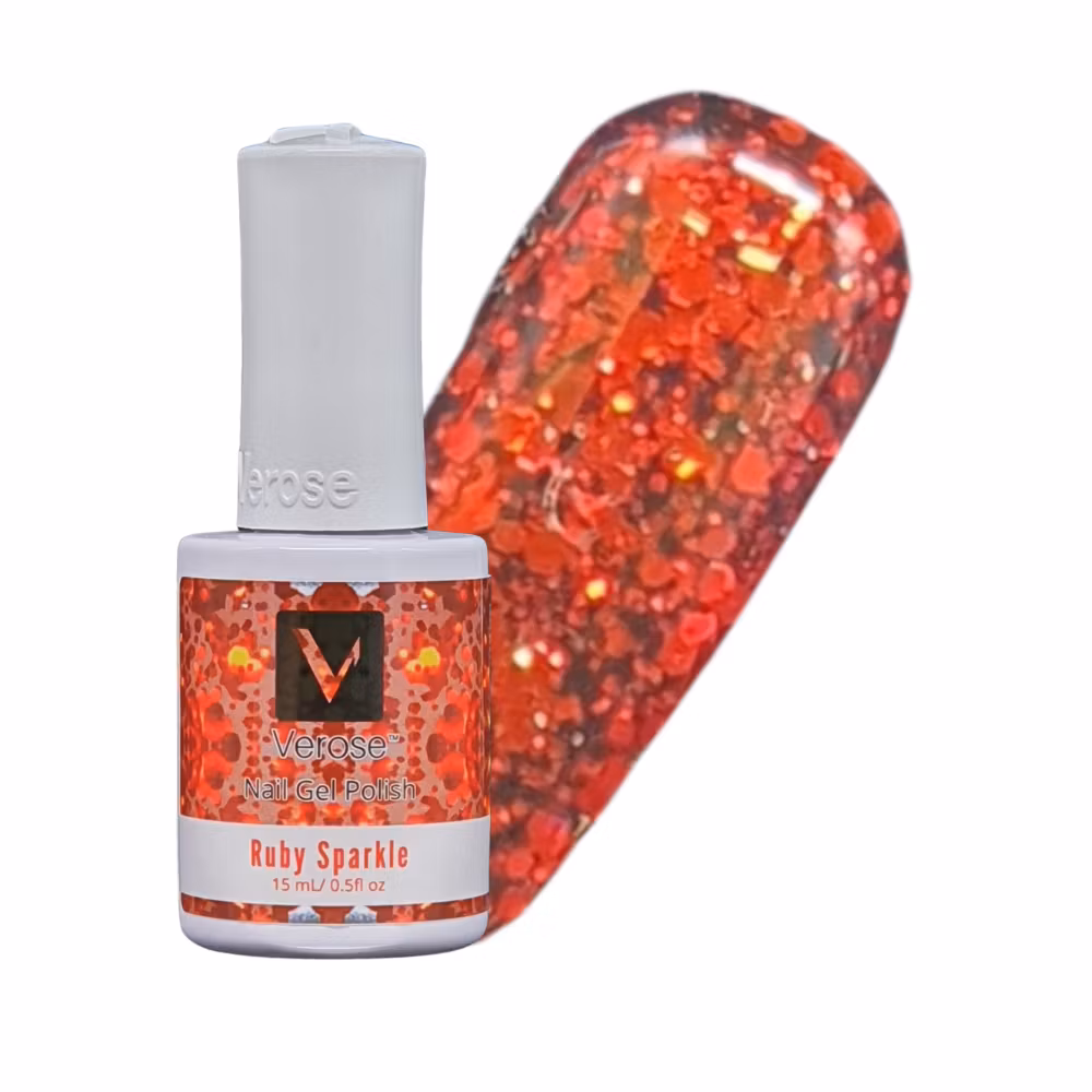 V402 - Verose Gel Polish - Ruby Sparkle