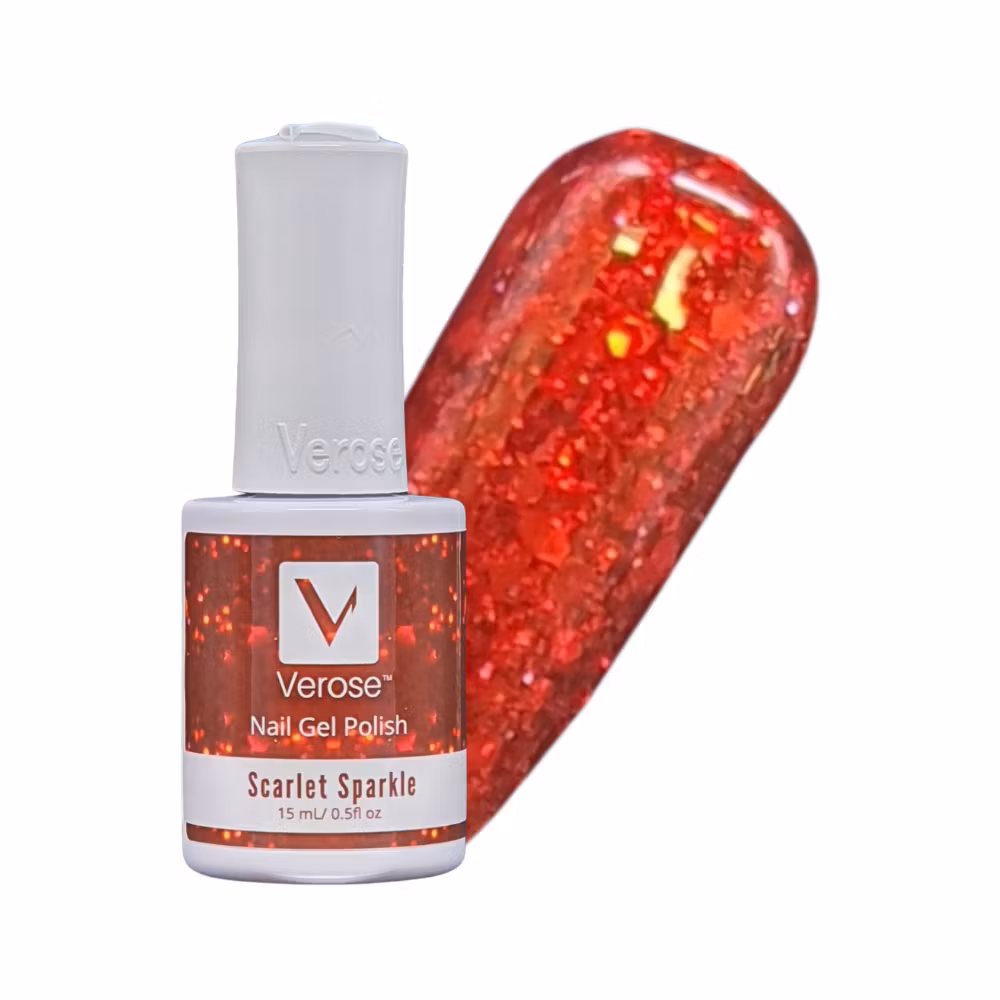 V421 - Verose Gel Polish - Scarlet Sparkle