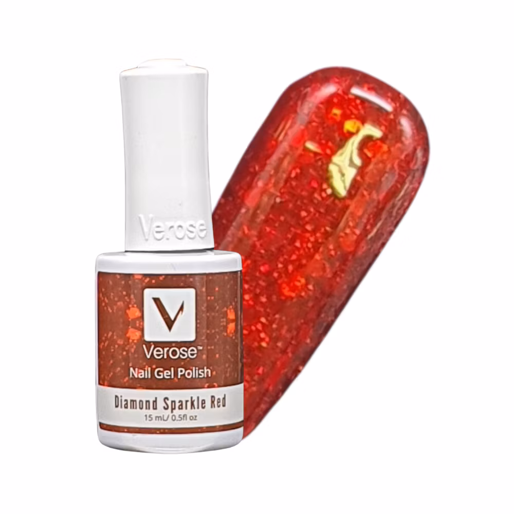 V429 - Verose Gel Polish - Diamond Sparkle Red