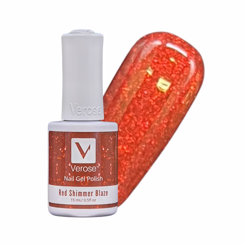 V431 - Verose Gel Polish - Red Shimmer Blaze