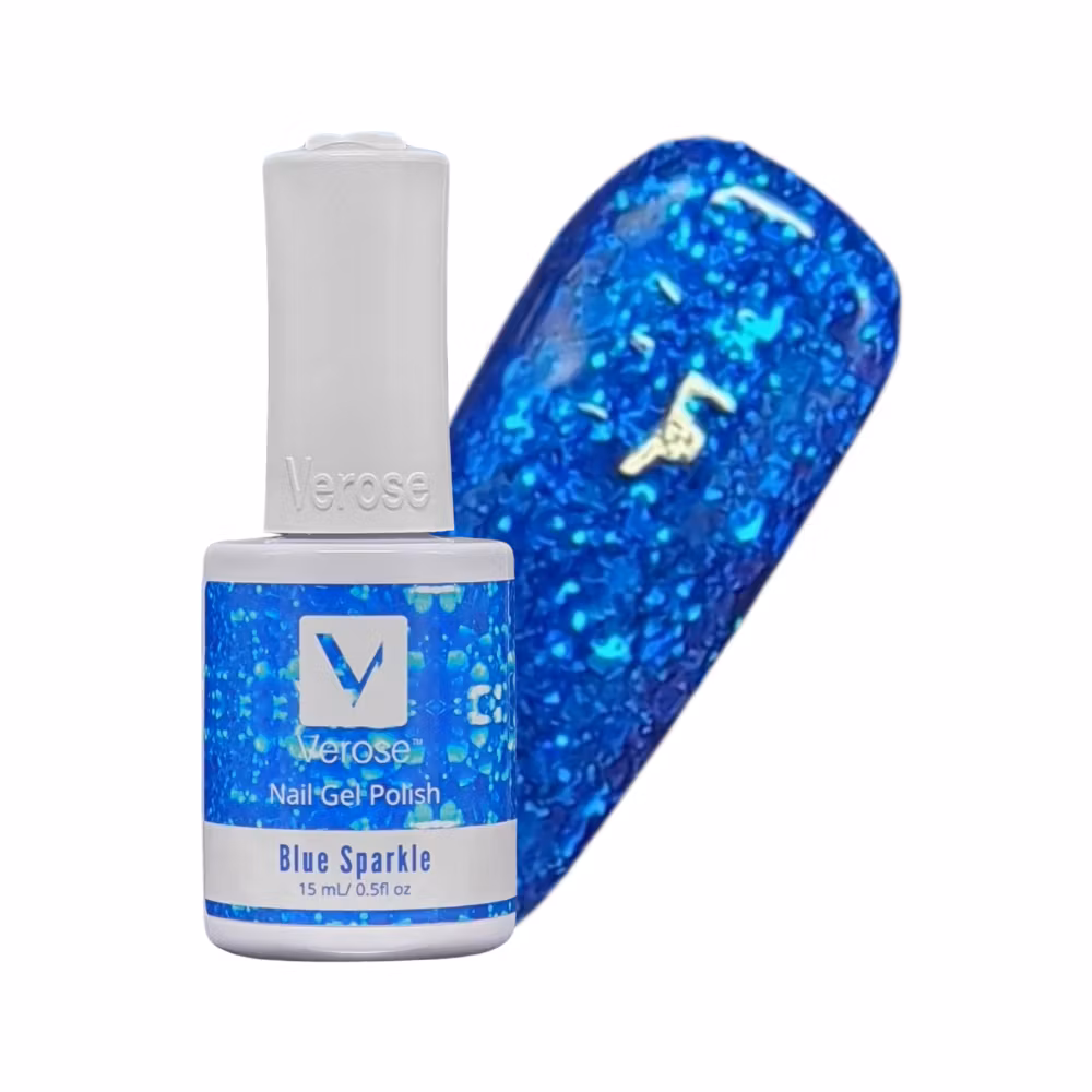V446 - Verose Gel Polish - Blue Sparkle