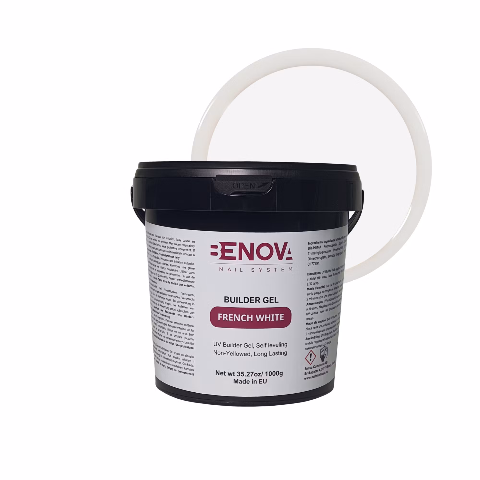 BENOVA Builder Gel - FRENCH WHITE 1000g