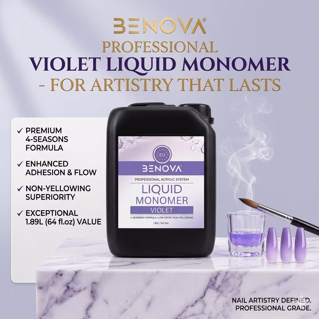 Benova Acrylic Liquid - VIOLET 64oz (1.89L)