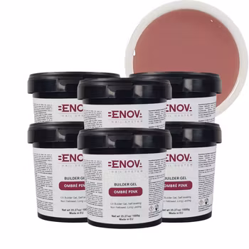 BENOVA Builder Gel - OMBRE PINK 1000g PACK 6pcs