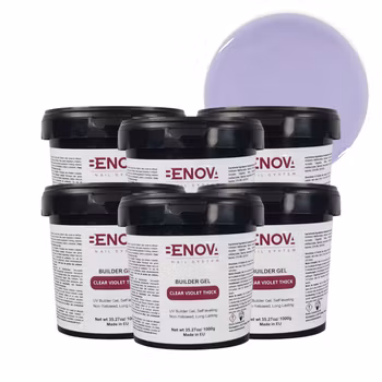 BENOVA Builder Gel - CLEAR VIOLET THICK 1000g PACK 6pcs